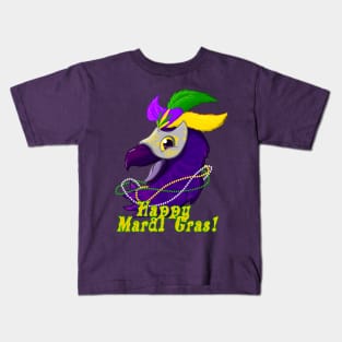 Mardi Gras Bird Kids T-Shirt